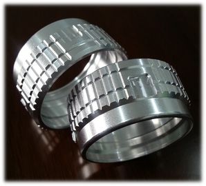 CNC aeroespacial do anel coaxial do alumínio 6061 que faz à máquina as peças do conector do RF