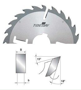 Multi TCT serras circulares com limpadores de metal duro, superfície de corte final