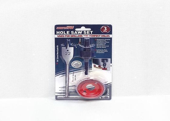O grande diâmetro 2-1/8” 54mm furo de 7/8" de 22mm considerou para furar dentro o corte da madeira/plástico