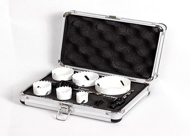 O mandril 9PC cortou profundamente 1-3/4” 44mm que o furo considerou o metal, furo do grande diâmetro viu o grupo