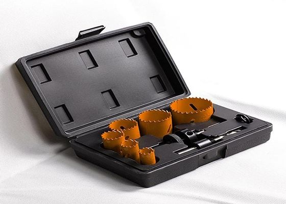 Furo bimetálico de madeira/plástico considerou para cortar o metal com os entalhes múltiplos do nocaute