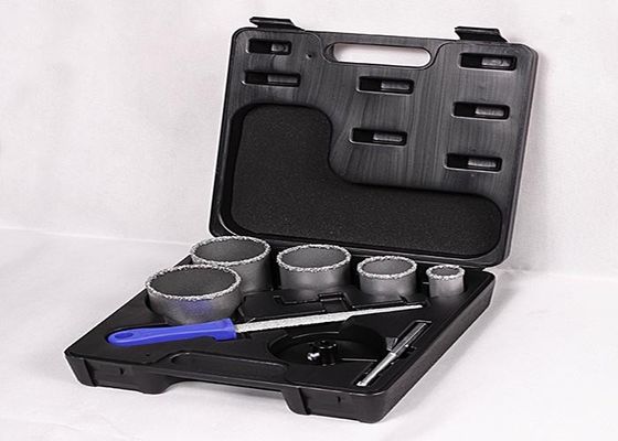 O furo fino do carboneto de tungstênio do dente do granito considerou o grupo com o meio arquivo redondo 6"