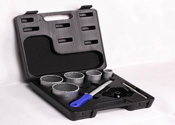 O furo fino do carboneto de tungstênio do dente do granito considerou o grupo com o meio arquivo redondo 6"