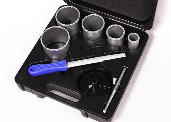 O furo fino do carboneto de tungstênio do dente do granito considerou o grupo com o meio arquivo redondo 6"