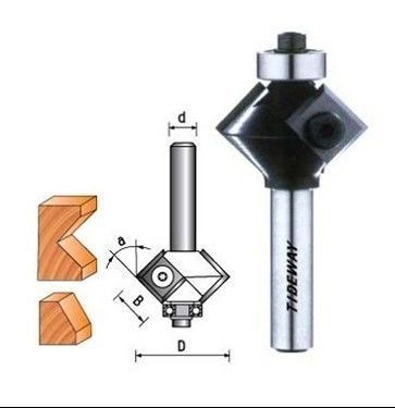 Fresas CNC de bisel com facas reversíveis, com pontas de metal duro micro grão