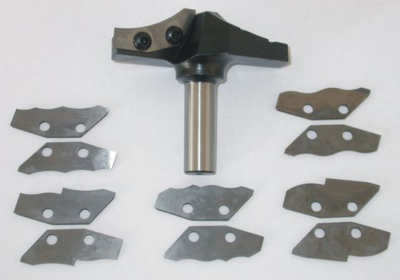 Bocados com facas variáveis, cor do router do CNC do preto da pata de 1/2