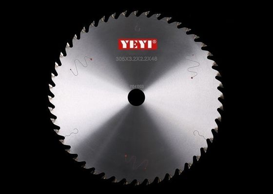 A circular de madeira do corte viu as lâminas, industriais viu o plástico das lâminas 305mm x 48P e o FRP