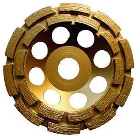 Roda de moedura dobro soldada aglomerada do copo do diamante da fileira para o concreto 3" 6" 7"