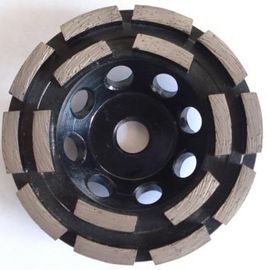 Roda de moedura dobro soldada aglomerada do copo do diamante da fileira para o concreto 3" 6" 7"