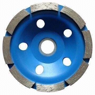 Diamante de uma fileira de 4 polegadas rodas de moedura do copo do único para o concreto, mármore, granito