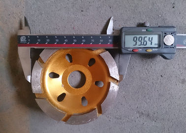 4" roda de moedura concreta do copo da lâmina do disco de moedura do diamante do metal