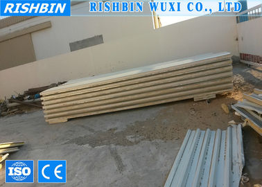 Lãs de vidro de superfície de metal & de sanduíche do plutônio máquina do painel com corte sem parar